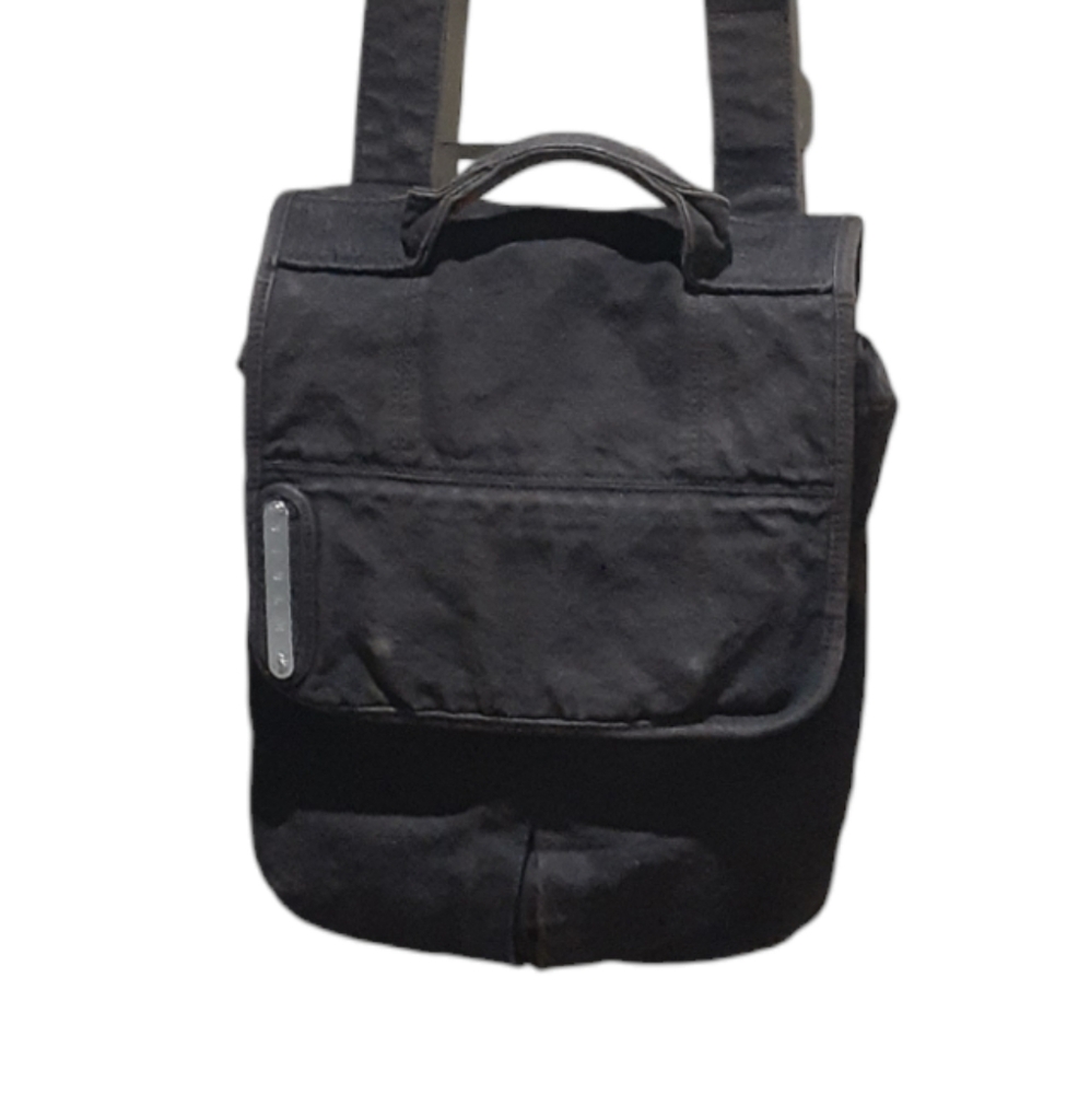 Sisley Men's Messenger Bag Dyed Brown Cotton